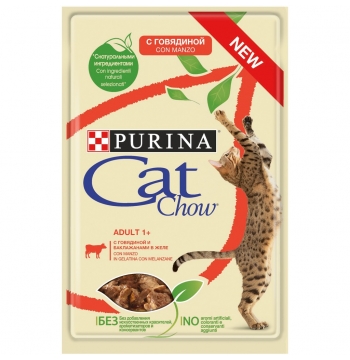 Purina Cat Chow Saszetka Dla Kota 85 g wołowina z bakłażanem