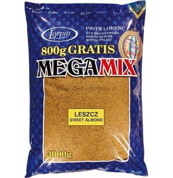Zanęta Lorpio Mega Mix LESZCZ Sweet Almond 3kg