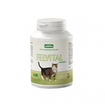 MIKITA Felvital + tauryna - preparat witaminowy z tauryna dla kotów 100tabl.