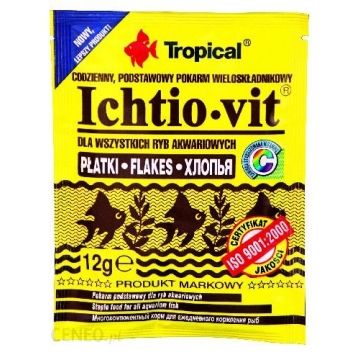 TROPICAL - ICHTIO-VIT wieloskładnikowy, podstawowy pokarm płatkowany saszetka 12 g