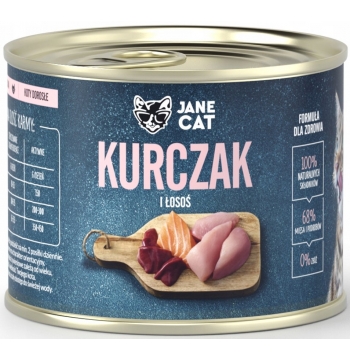 Jane Cat Kurczak I Łosoś 200G